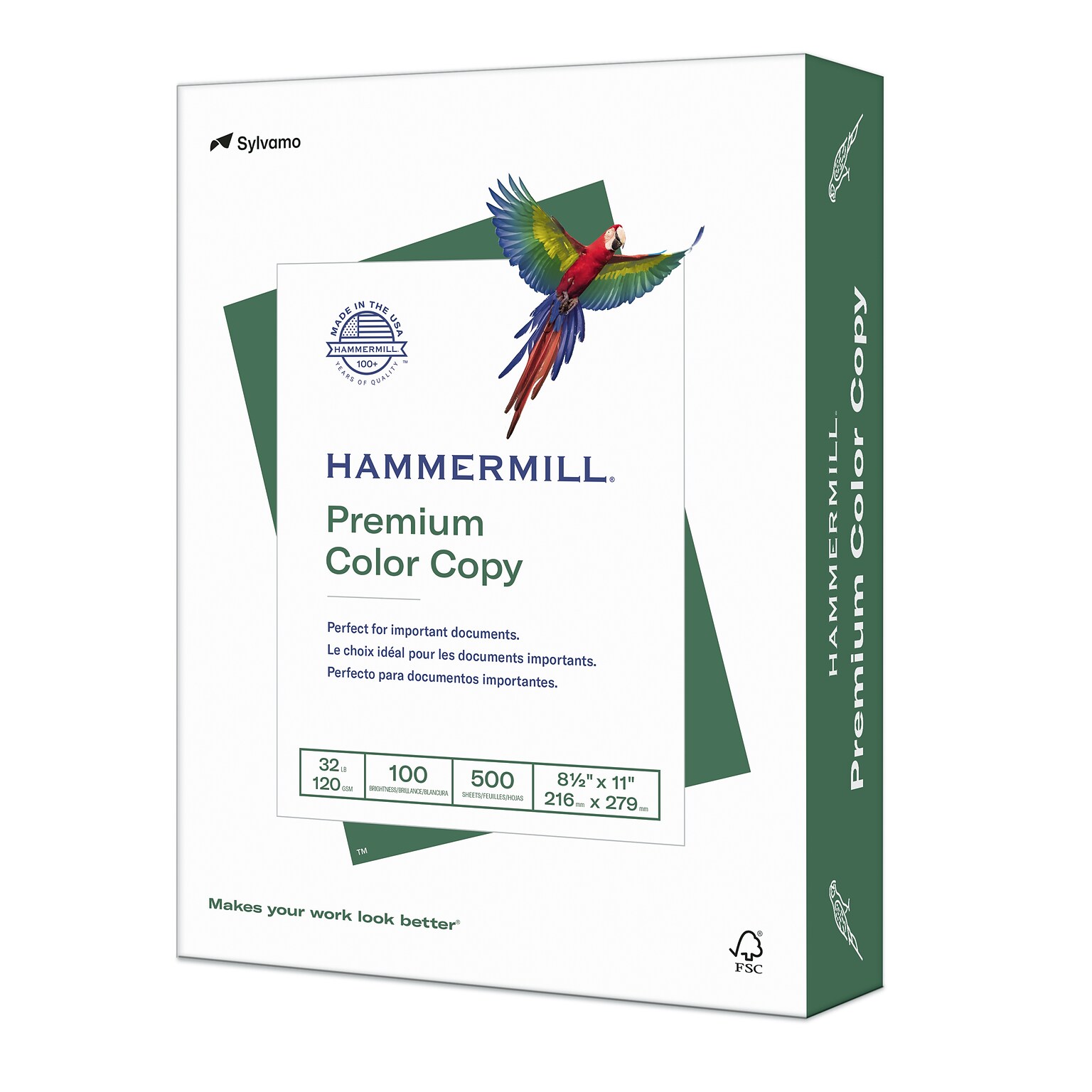 Hammermill Premium 8.5 x 11 Color Copy Paper, 32 lbs., 100 Brightness, 500 Sheets/Ream (102630)