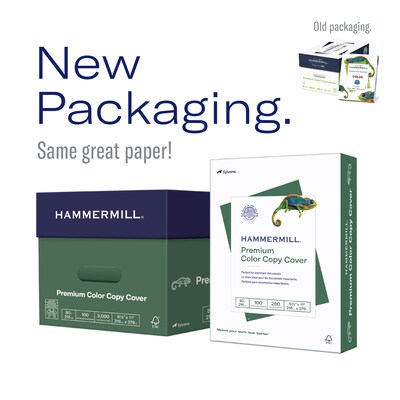 Hammermill Premium Color Copy 80 lb. Cover Paper, 11 x 17, White, 250 Sheets/Pack (HAM120037A)