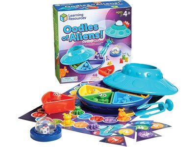 Learning Resources Oodles of Aliens Sorting Saucer Activity Set, Assorted Colors (LER5546)