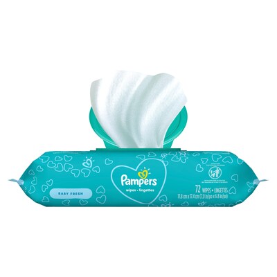 Pampers Baby Wipes, Baby Fresh Scented, 7 Pop-Top Packs, 504 Count (75473)