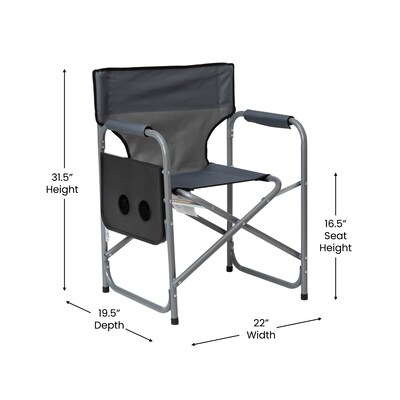 Flash Furniture Camping Chair, Gray (JJCC305GY)