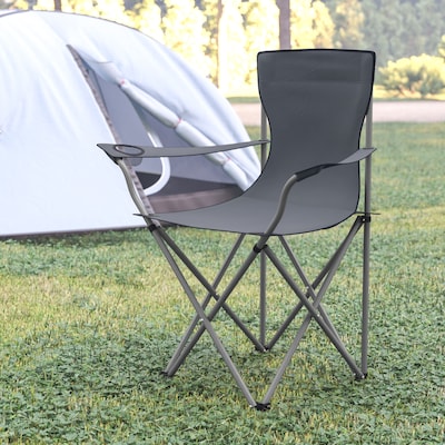 Flash Furniture Camping Chair, Gray (JJCC303GY)