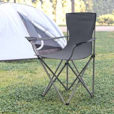 Flash Furniture Camping Chair, Gray (JJCC303GY)