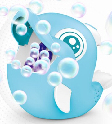 JussStuff Dolphin Bubble Machine, Blue (RFD347417)