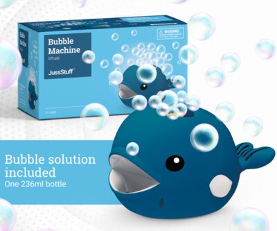 JussStuff Whale Bubble Machine, Dark Blue (RFD292288)