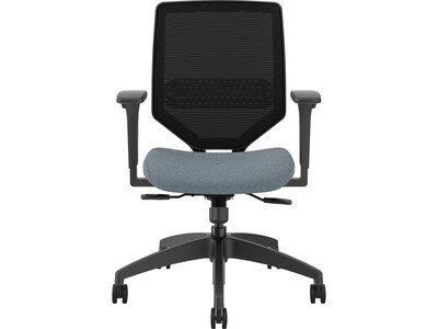 HON Solve Ergonomic Fabric/Mesh Swivel Task Chair, Coin/Black (HSLVTMM.Y1.A.H.IM.BLME02.BL.SB.T)