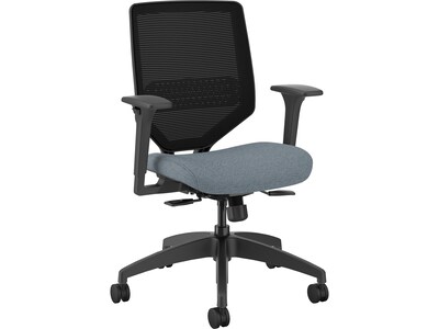 HON Solve Ergonomic Fabric/Mesh Swivel Task Chair, Coin/Black (HSLVTMM.Y1.A.H.IM.BLME02.BL.SB.T)