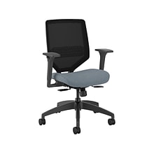 HON Solve Ergonomic Fabric/Mesh Swivel Task Chair, Coin/Black (HSLVTMM.Y1.A.H.IM.BLME02.BL.SB.T)