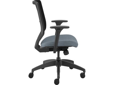 HON Solve Ergonomic Fabric/Mesh Swivel Task Chair, Coin/Black (HSLVTMM.Y1.A.H.IM.BLME02.BL.SB.T)