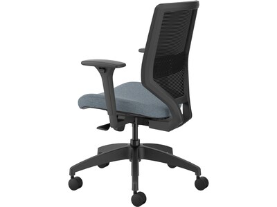 HON Solve Ergonomic Fabric/Mesh Swivel Task Chair, Coin/Black (HSLVTMM.Y1.A.H.IM.BLME02.BL.SB.T)