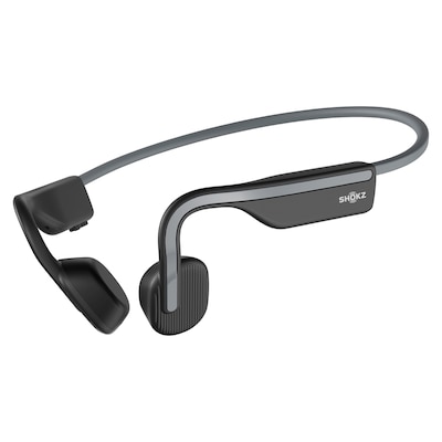 Shokz OpenMove Bone-Conduction Open-Ear Lifestyle Headphones with Microphones, Gray (S661-ST-GY-US)