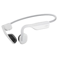 Shokz OpenMove Bone-Conduction Open-Ear Lifestyle Headphones with Microphones, White (S661-ST-WT-US)