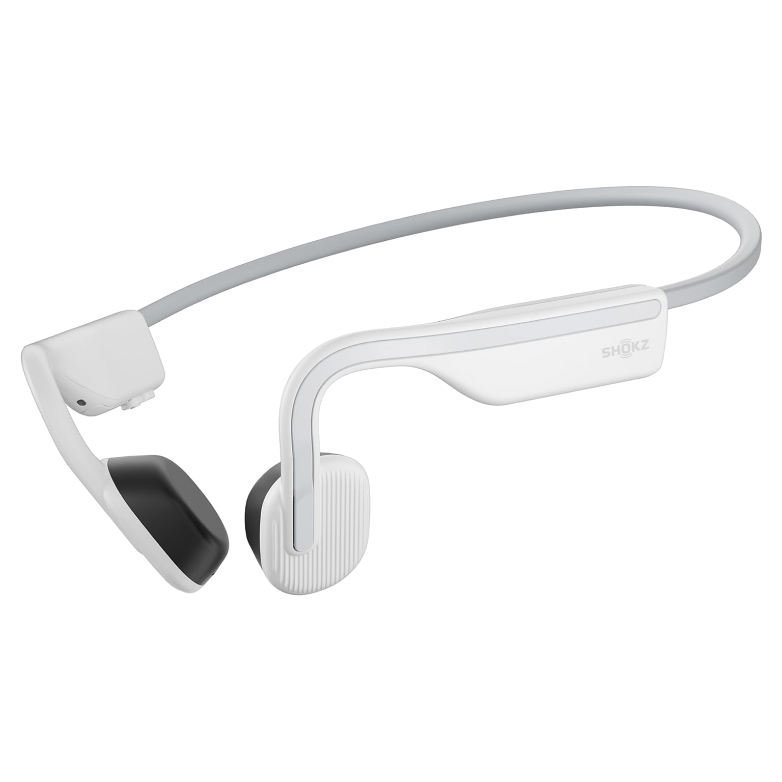 Shokz OpenMove Bone-Conduction Open-Ear Lifestyle Headphones with Microphones, White (S661-ST-WT-US)