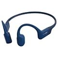 Shokz OpenRun Bone-Conduction Open-Ear Sport Headphones with Microphones,Blue (S803-ST-BL-US)