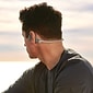 Shokz OpenRun Bone-Conduction Open-Ear Sport Headphones with Microphones, Gray (S803-ST-GY-US)
