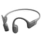 Shokz OpenRun Bone-Conduction Open-Ear Sport Headphones with Microphones, Gray (S803-ST-GY-US)