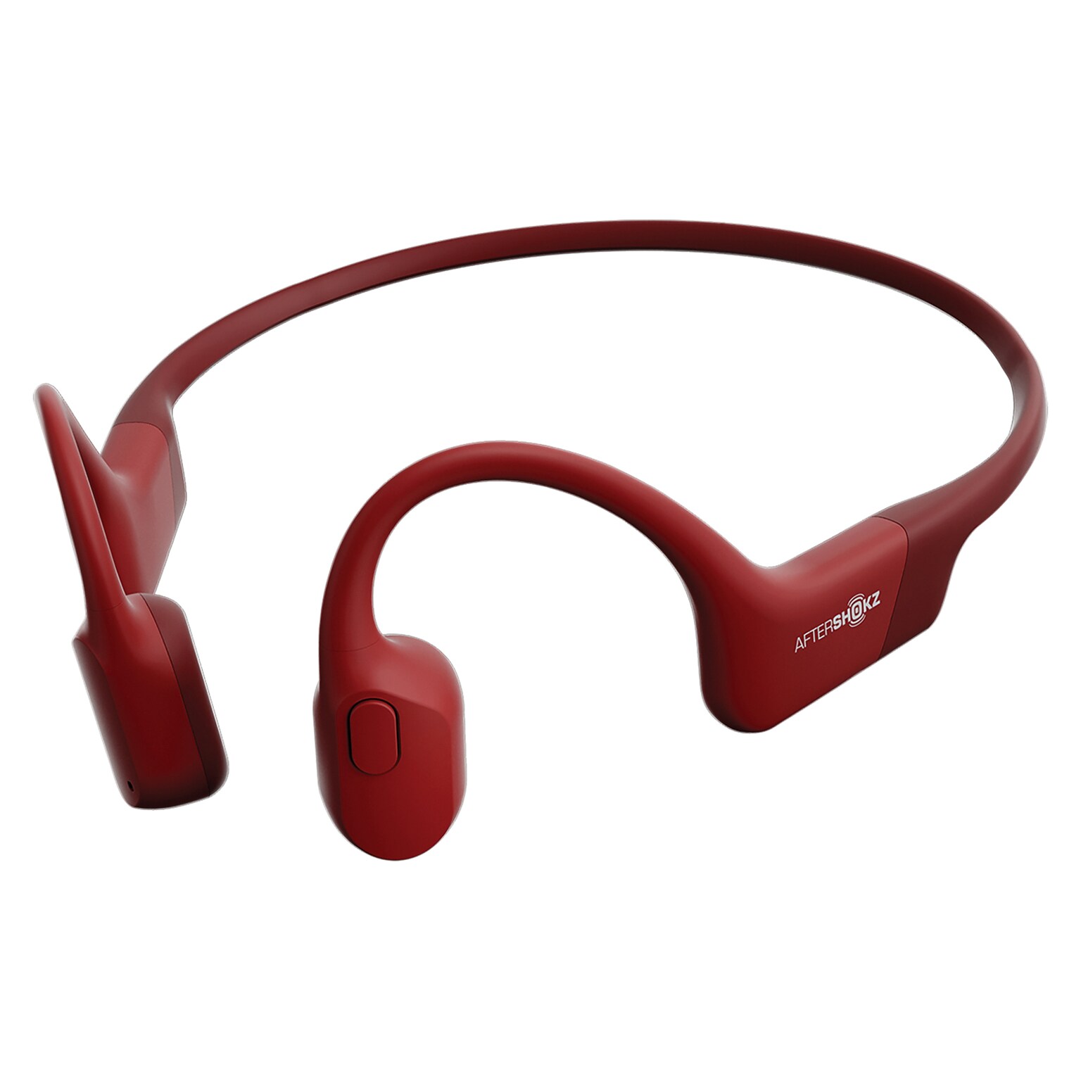 Shokz OpenRun Bone-Conduction Open-Ear Sport Headphones with Microphones, Red (S803-ST-RD-US)