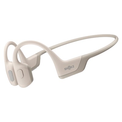 Shokz OpenRun Pro Premium Bone-Conduction Open-Ear Sport Headphones with Microphones, Beige (S810-ST-BG-US)