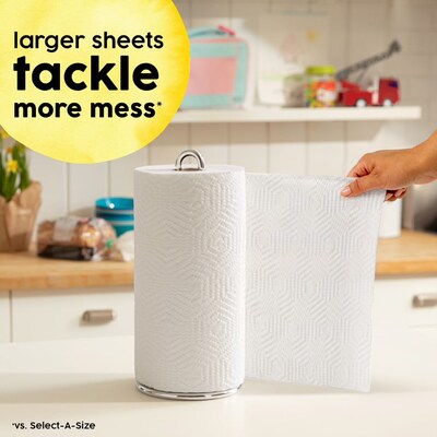 Bounty Quick Size Paper Towels, White, 8 Family Rolls = 20 Regular Rolls