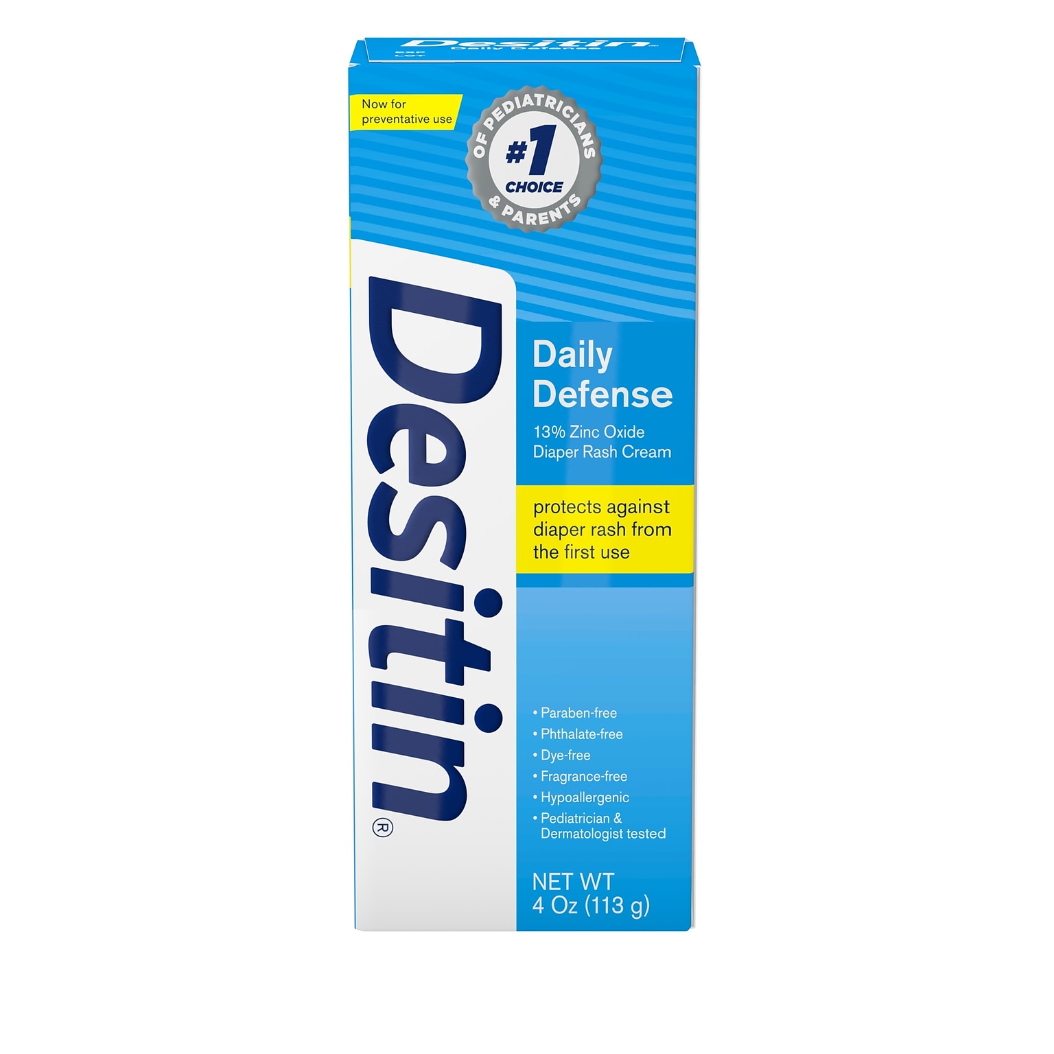 Desitin Daily Defense Diaper Rash Cream, 4 Oz (2091454)
