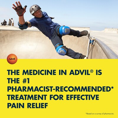 Advil Ibuprofen Pain Reliever, 200mg, 2/Packet, 50 Packets/Box (15489)