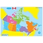 Ashley Productions Smart Poly 12" x 17" Canada Basic Map Learning Mat, Double-Sided (ASH95004)