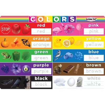 Ashley Productions Smart Poly 12 x 17.25 Colors PosterMat Pals, Single Sided (ASH95206)
