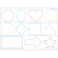Ashley Productions® Smart Poly® PosterMat Pals® Space Savers Shapes Tracing, 13" x 9.5" (ASH95318)