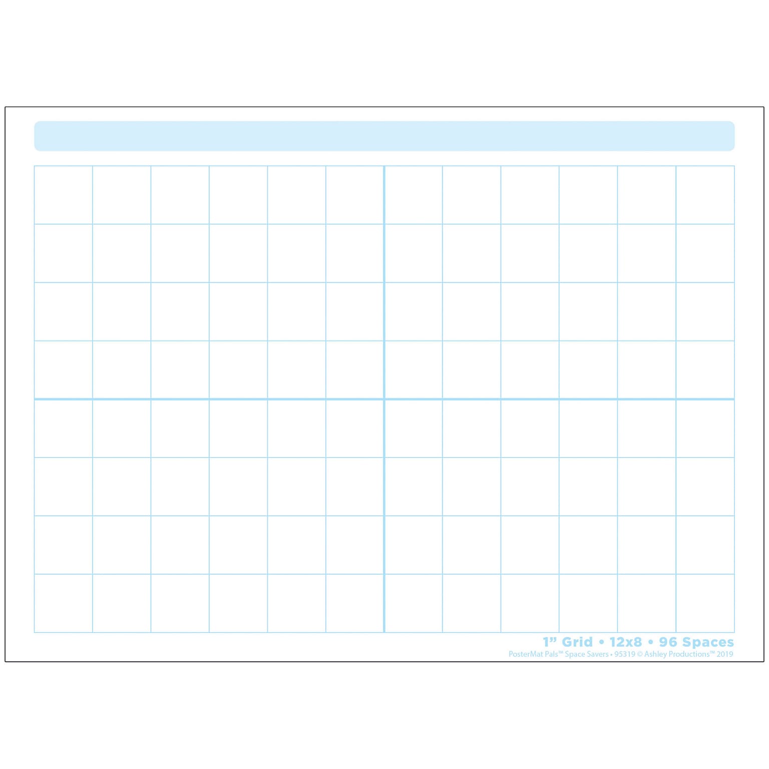 Ashley Productions Smart Poly Space Savers 13 x 9.5 Grid Blocks 1 PosterMat Pals, Single Sided (ASH95319)