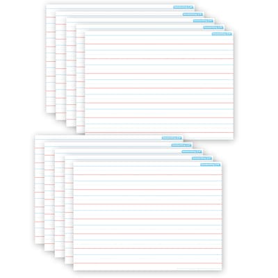Ashley Productions® Smart Poly® PosterMat Pals® Space Savers Handwriting, 3/4 Ruling, 13 x 9.5, P