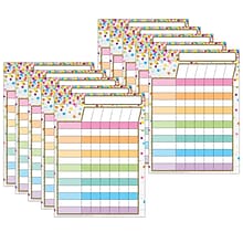 Ashley Productions Smart Poly Space Savers 13 x 9.5 Incentive Chart Confetti Style PosterMat Pals,