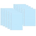 Ashley Productions Smart Poly Space Savers 13 x 9.5 Blue Notebook Paper PosterMat Pals, Pack of 10