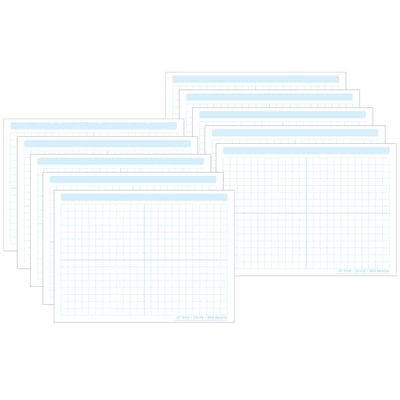 Ashley Productions Smart Poly Space Savers 13 x 9.5 Grid Blocks, 1/2 PosterMat Pals, Pack of 10 (