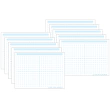 Ashley Productions Smart Poly Space Savers 13 x 9.5 Grid Blocks, 1/2 PosterMat Pals, Pack of 10 (