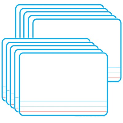 Ashley Productions® Smart Poly® PosterMat Pals® Space Savers Story Board, 13" x 9.5", Pack of 10 (ASH97024)