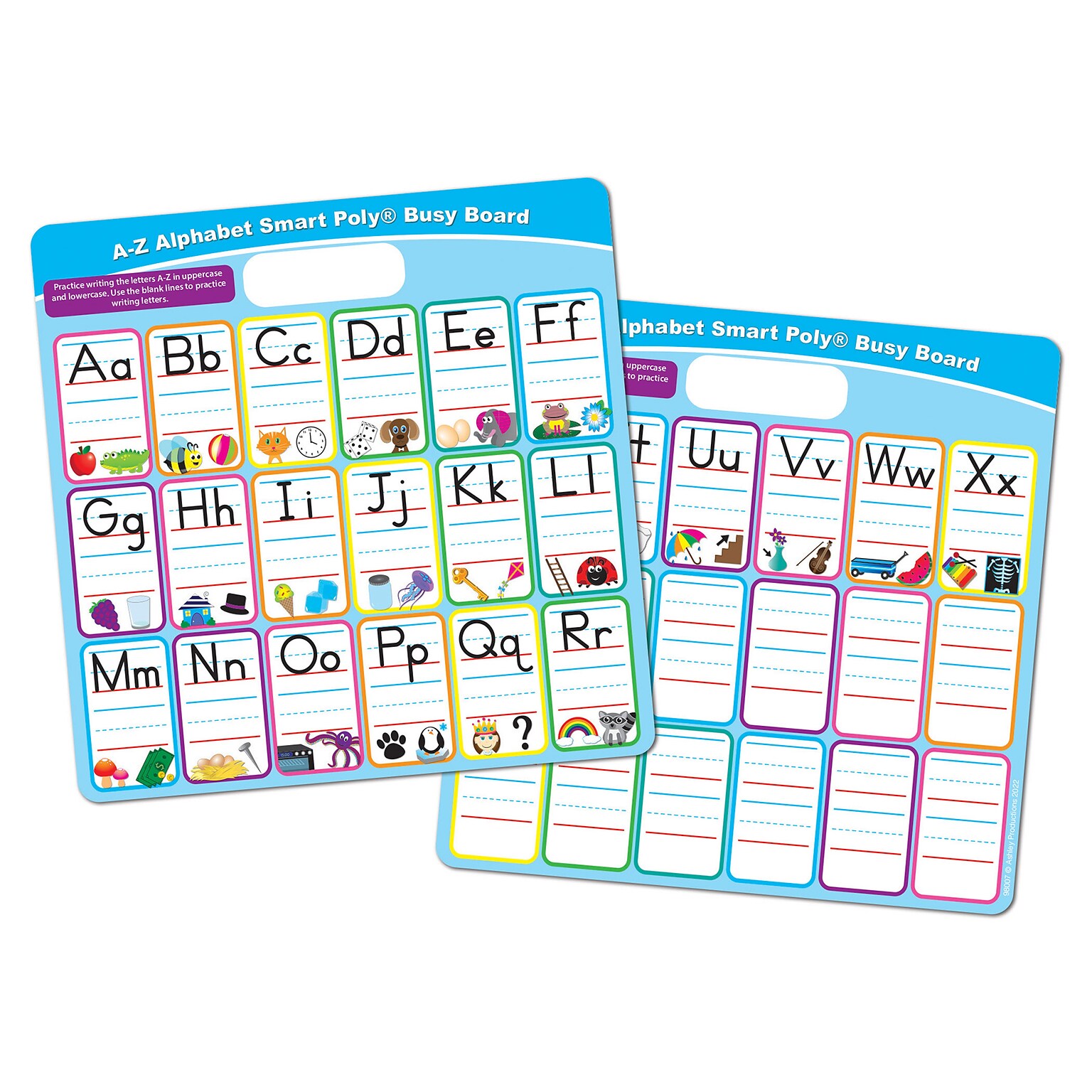 Ashley Productions Smart Poly 10.75 x 10.75 ABCs Fill In Educational Activity Busy Board (ASH98007)