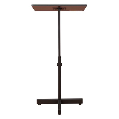 Oklahoma Sound Portable Presentation Series Adjustable Speaker Stand Podium 30-44"H, Mahogany (70-MY)