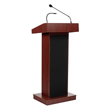 Oklahoma Sound Orator Series 46H, Wireless Ready Floor Sound Lectern, Mahogany (800X-MY)