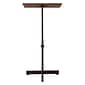 Oklahoma Sound Portable Presentation Series Adjustable Speaker Stand Podium 30-44"H, Medium Oak (70-MO)