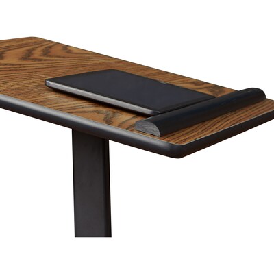 Oklahoma Sound Portable Presentation Series Adjustable Speaker Stand Podium 30-44"H, Medium Oak (70-MO)