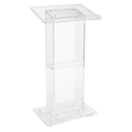 Oklahoma Sound Contemporary Series, 46H, Acrylic Floor Lectern, Clear (401S)