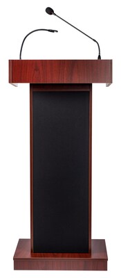 Oklahoma Sound Orator Series 46H, Wireless Ready Floor Sound Lectern, Mahogany (800X-MY)