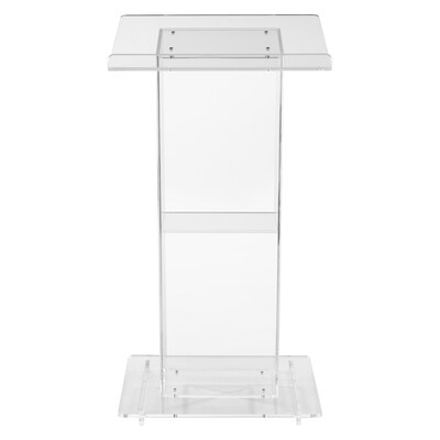 Oklahoma Sound Contemporary Series, 46"H, Acrylic Floor Lectern, Clear (401S)