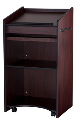 Oklahoma Sound Aristocrat Series 46"H Floor Lectern, Mahogany (600-MY)