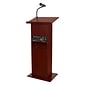 Oklahoma Sound Power Plus Series 46"H, Wireless Ready Floor Sound Lectern, Mahogany (111PLS-MY)