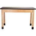 National Public Seating Wood Series Science Table, 24 x 60 x 30, Rectangle High Pressure Table, B