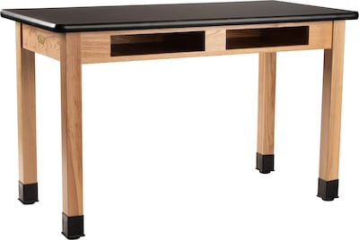 National Public Seating Wood Series Science Table, 24 x 60 x 30, Rectangle High Pressure Table, B