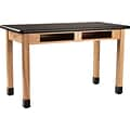 National Public Seating Wood Series Science Table, 24 x 60 x 30, Rectangle High Pressure Table, B