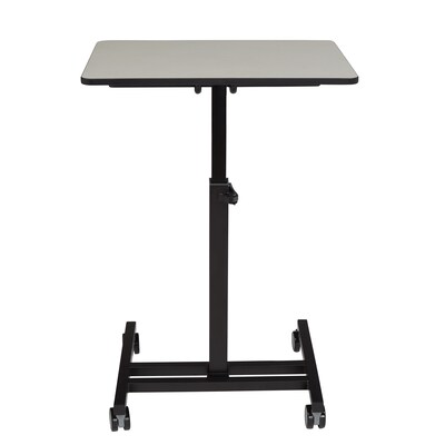 National Public Seating Sit & Stand Desk Series, 28"-45"H Adjustable, Gray Nebula/Black (EDTC)