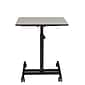 National Public Seating Sit & Stand Desk Series, 28"-45"H Adjustable, Gray Nebula/Black (EDTC)